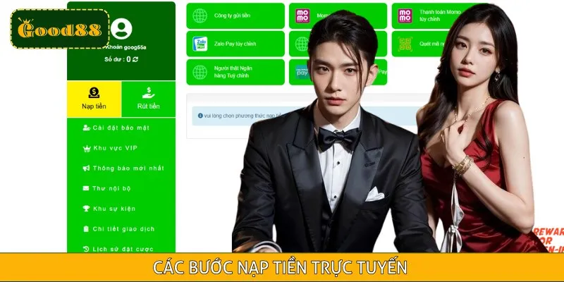 Cách nạp tiền xử lý nhanh chóng trong vòng vài phút
